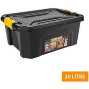 Resim Super Kilitli Saklama Kutusu 20 Litre Bagaj Düzenleyici-1033 Çok Renkli 