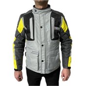 Resim Motosiklet Montu Tourex 4 Mevsim Ce Sertifikalı Touring Long Motor Mont Gri-sarı 