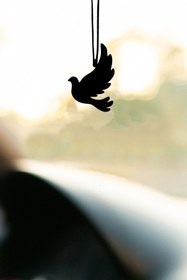 Resim mufamet Metal Kuş Motifli Dikiz Aynası Süsü Oto Aksesuar Araba Süsü 