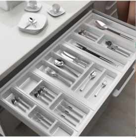 Resim Mutfak, Modüler Kaşıklık Seti, Beyaz, 94 x 48 cm (Enden-Boydan 3,5 cm Kesilebilir) 