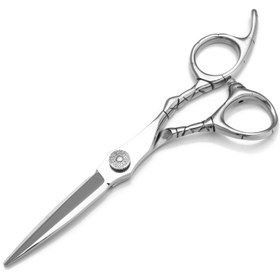Resim Profesyonel 16.51cm Paslanmaz Çelik Saç Kesme Makası - Berberler, Salonlar & Ev Kullanımı için Dokulu Makaslar, 440c, Saç Makasları 
