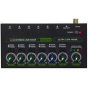 Resim Lemestar Max600-pro Mini Mikser Sesli 6 Kanal, 6.35mm Trs/ts Girişi, Düşük Gürültü, Stereo/monofon Geçiş, Avrupa Standartı Ac 100-240v 10.1" 