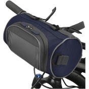 Resim Yaleker Bisiklet Ön Çantası Dokunmatik Ekranlı Su Geçirmez 1.5l Dağ Bisikleti Cep Telefonu Çantası Siyah Mavi Bisiklet Malzemesi Mavi 