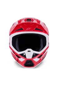 Resim Alpinestars S-M7 Deed Off-Road Kaskı Kırmızı Beyaz Siyah 
