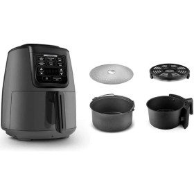 Resim 3'ü 1 Arada Büyük Ev Yemeği, Közleme, Tencere, Fritöz, Space Gray, 4 Kişilik 