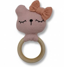 Resim Mumu Family El Yapımı Çıngıraklı Diş Kaşıyıcı Pembe 