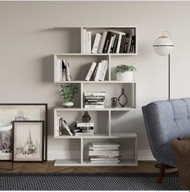 Resim Decormet Nilüfer Kitaplık Beyaz Beyaz 