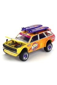 Resim NW NessiWorld Mini GT 1/64 Datsun KAIDO 510 Wagon 4x4 Kaido ISLANDS V1 