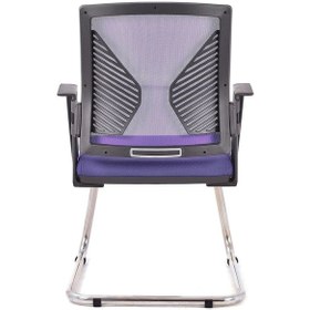 Resim Sante Mor Fileli Misafir Koltuğu Ofis Koltuğu Mor 