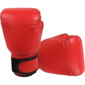 Resim Kick Boks Eldivenleri Pu Deri Boks Eğitim Eldivenleri Boks Torbası Eldiveni Kırmızı Çocuk Kırmızı 