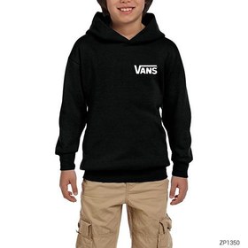 Resim Vans Siyah Çocuk Kapşonlu Sweatshirt - 5-6 Yaş / Siyah 