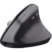 Resim Trust 25146 Bayo Bluetooth 2.4ghz. Kablosuz Şarjlı Ergonomik Dikey Mouse (SESSİZ TUŞ) 