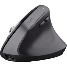 Resim Trust 25146 Bayo Bluetooth 2.4ghz. Kablosuz Şarjlı Ergonomik Dikey Mouse (SESSİZ TUŞ) 