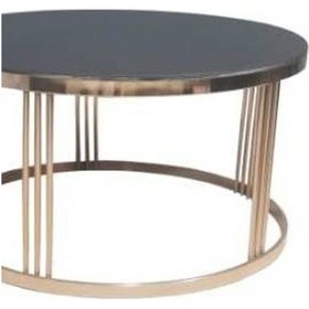 Resim Brc Orta Sehpa C 1062 Model Düz Siyah Temper Cam Metal Transmisyo 