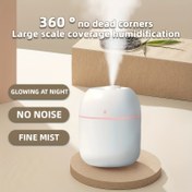 Resim USB nemlendirici ile gece lambası aromaterapi makinesi, yatak odası, oturma odası, ofis masası, araba nemlendirici için uygun, Lucky Color araba aromaterapi makinesi, atmosfer ışığı nemlendirici USB sprey makinesi ile, aromaterapi spreyi 