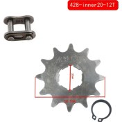 Resim Hightower Kayo Bse Ssr Sdg 10t-19t Diş 17mm Delik 428 Zincir Motor Zincir Dişlisi 