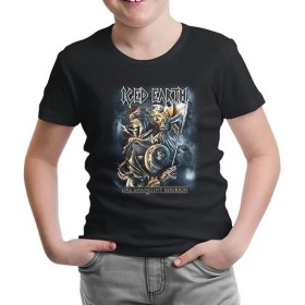Resim Lordd T-Shirt Lorddd T-Shirt Iced Earth - Live In Ancient Kourion Siyah Çocuk Tshirt 