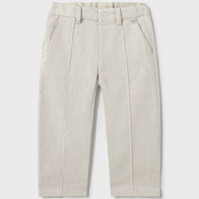 Resim Mayoral 1576 Erkek Bebek Keten Pantalon Krem 