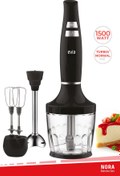 Resim Evia Nora 1500 Watt Sessiz Hız Ayarlı 3 In 1 Doğrama Karıştırma Blender Seti 