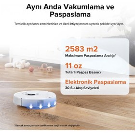 Resim Roborock Q7 Max Beyaz Akıllı Robot Süpürge Teşhir 