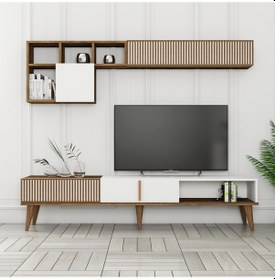 Resim Variant Milan Tv Ünitesi - Ceviz / Beyaz 