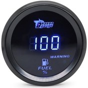 Resim 2 İnç 52mm Sayısal Yakıt Seviyesi Göstergesi, Direnc Tipi Sensör Uyumlu 240-33 Ohm , Mavi Işık Arka Planlı Modifikasyon Gösterici 