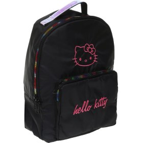Resim Over-Q Naylon Siyah Kız Çocuk Sırt Çantası Hello Kıtty 76558 