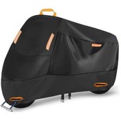 Resim Yunboo Motosiklet Koruması 210d Oxford Kumaşı - Su Geçirmez, Güneş Engeli, Toz Koruyucu - Siyah 3xl, Hava Dayanıklı, Gölgeleyici, Korumalı 