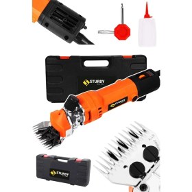 Resim Sturdy Japon Tech. 4600 Watt Sjs Çift Metal Şanzuman Koyun Keçi Kirkma Kirpma Makinesi 