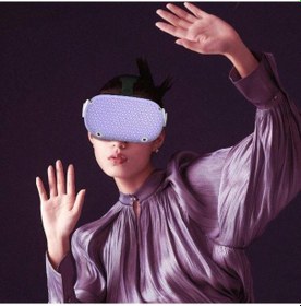 Resim Oculus Meta Quest 2 Mor Silikon Koruyucu Kılıf 