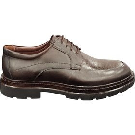 Resim Slope 048919m İç Dış Hakiki Dana Derisi Ortopedik Günlük Erkek Oxford Ayakkabı Kahverengi 