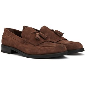 Resim George Hogg Icons Kahverengi Erkek Süet Loafer 