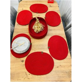 Resim Jütex Home Jüt Hasır Amerikan Servis Oval Supla ve Sepet 7 Li 