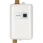 Resim Irenein 3800W Elektrikli Şofben Anlık Anında Sıcak Su Isıtıcı Duş Akış Su Kazanı 220V Beyaz Ab Tak (Yurt Dışından) 