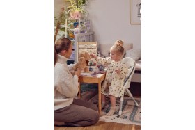 Resim Kinderkraft Dınnly 2in1 Çocuk Mama Sandalyesi Katlanabilir 