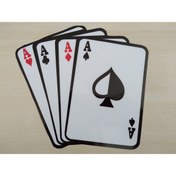 Resim Aksesuar Iskambil Kağıdı Sticker 17x16cm Full As Sticker, Iskambil Kağıdı Etiketi, Iskambil Kağıdı Çıkartması 