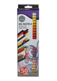 Resim Daler Rowney Simply Yağlı Pastel Boya 50 Renk 