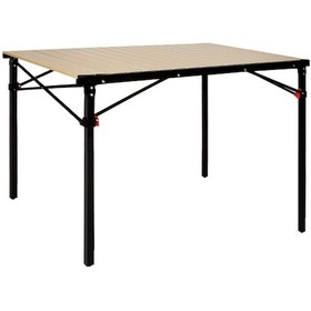 Resim Kingcamp Slate Xl Alüminyum Katlanır Kamp Masası Wood Siyah 