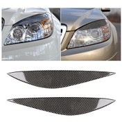 Resim Sones Mercedes-benz W204 Ön Facelift 2008-2011 İçin Araba Karbon Fiber Işık Kaş 