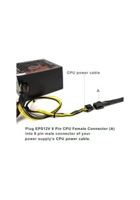 Resim 8 Pin To 8+4 Pin Cpu Kablo Çevirici 