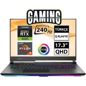 Resim Asus ROG Strix Scar 17 G733PZ-LL062A4 Ryzen 9 7945HX 17.3" 64 GB RAM 1 TB SSD RTX4080 QHD FreeDOS Gaming Laptop Asus