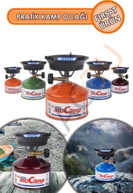 Resim garaccu Portatif Mocamp Kamp Ocağı Piknik Ocağı, Minik Tüp (Çakmak Gazı İle Dolum Yapılabilir) 