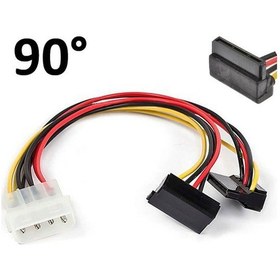 Resim 90° Sata Power Splitter Kablo 2Li - L Model-Sata Çoklayıcı Kablo 
