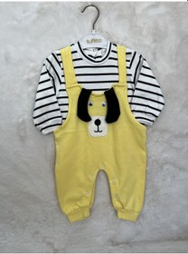 Resim Köpekli Salopet Tulum Sarı 