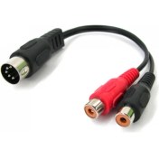 Resim Ethic Din 5 Pin To 2 Rca Dişi Çevirici 