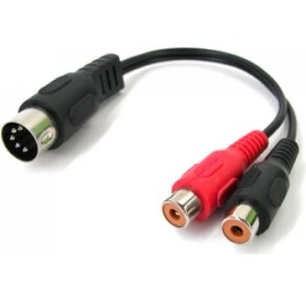 Resim Ethic Din 5 Pin To 2 Rca Dişi Çevirici 