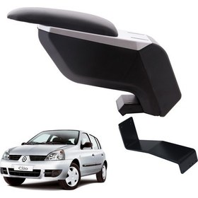 Resim 3 Tıkla Renault Symbol 1998 Delmesiz Çelik Ayaklı Gri-Siyah Kolçak Kol Dayama 
