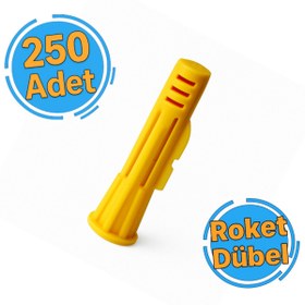 Resim Zenith Zenith Plastik Sarı Roket Dübel 10 mm (250 Adet) 