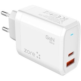 Resim Teknocep Always-01 Gan Tech Type-c Pd4.0 Usb-a Qc3.0 Hızlı Şarj Özellikli Seyahat Şarj Başlığı 65w - Bey Beyaz 