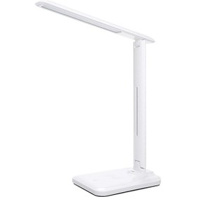 Resim 28 Led'li Göz Koruyucu Masalambaşı - Kablosuz Şarj Ve Usb Portu, Ayarabilir Aydınlatma Açıları İle Okuma Ve Gece Işığı Beyaz Beyaz 